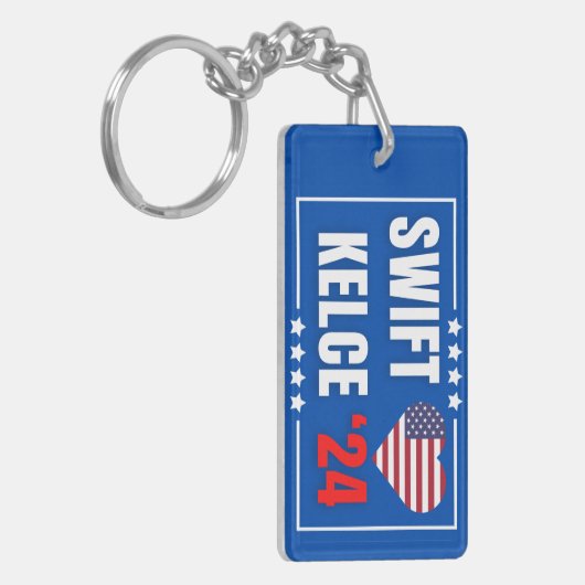 Porte-clés Swift Kelce 24 Heart (Devant gauche)