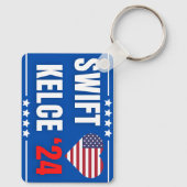 Porte-clés Swift Kelce 24 Heart (Verso)