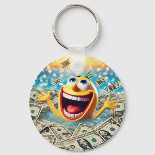 Porte-clés swimming in money (Recto)
