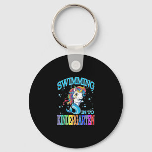 Porte-clés Swimming Into Kindergarten Unicorn Mermaid T-shirt
