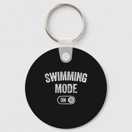 Porte-clés Swimming Mode On Funny Swimmer Gift Diver Coach (Recto)