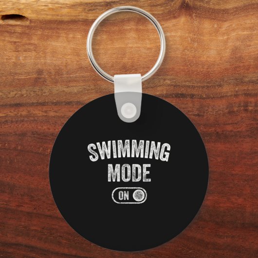 Porte-clés Swimming Mode On Funny Swimmer Gift Diver Coach (Recto)