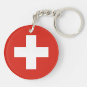 Porte-clés Switzerland Flag (Dos)