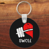 Porte-clés Swole Mates Couples Correspondant Gym Drôle Tee Po (Recto)