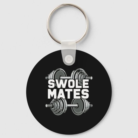 Porte-clés Swole Mates Powerliflifting Gym entraînement Swole (Recto)