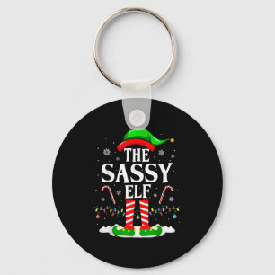 Porte-clés Sy Elf Xmas Funny Matching Family Group Christ