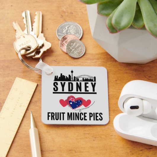 Porte-clés Sydney Love Fruit Mince Pies Cityscape (Bureau)