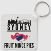 Porte-clés Sydney Love Fruit Mince Pies Cityscape (Dos)