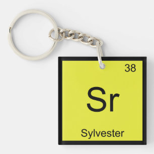 Porte-clés Sylvester Nom Chimie Élément Tableau Périodique