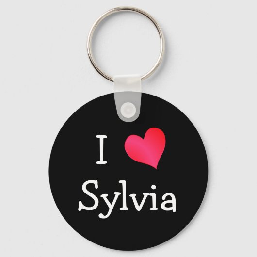Porte-clés Sylvia I Love (Recto)