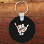 Porte-clés SYMBOLE À LA MAIN DE Basket (Recto)