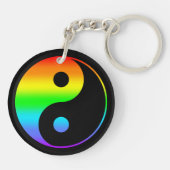 Porte-clés Symbole arc-en-ciel Yin Yang (Dos)