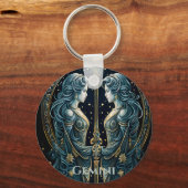 Porte-clés Symbole astrologique de Gemini (Recto)