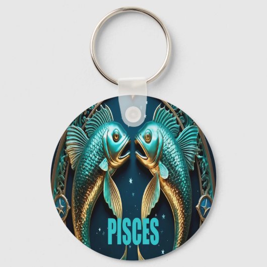 Porte-clés Symbole astrologique Pisces (Recto)