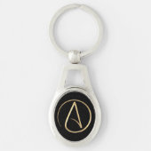 Porte-clés Symbole athée (Devant)