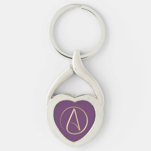 Porte-clés Symbole athée (Devant)