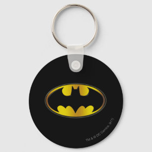 Porte-clés Symbole Batman Logo de dégradé ovale