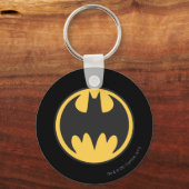 Porte-clés Symbole Batman | Logo du cercle jaune foncé (Recto)