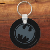 Porte-clés Symbole Batman | Logo Grey Grunge (Recto)