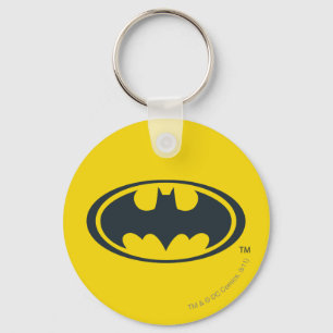 Porte-clés Symbole Batman   Logo noir et blanc