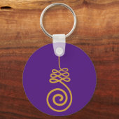 Porte-clés Symbole bouddhiste unalome (Recto)
