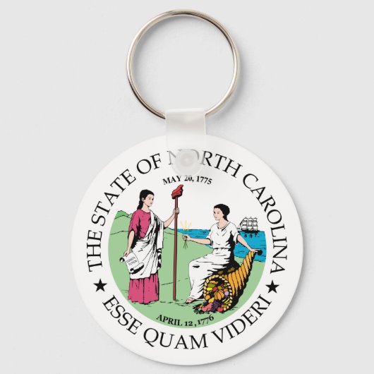Porte-clés Symbole Caroline du Nord (Recto)