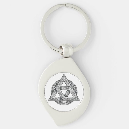 Porte-clés symbole celtique, nœud de la trinité (Devant)