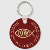 Porte-clés Symbole chrétien Ichthys (Recto)