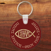 Porte-clés Symbole chrétien Ichthys (Recto)