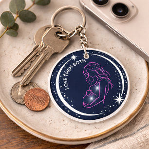 Porte-clés Symbole chrétien pro-vie Âme éternelle Maman Bébé
