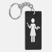 Porte-clés Symbole coiffeur (Devant gauche)