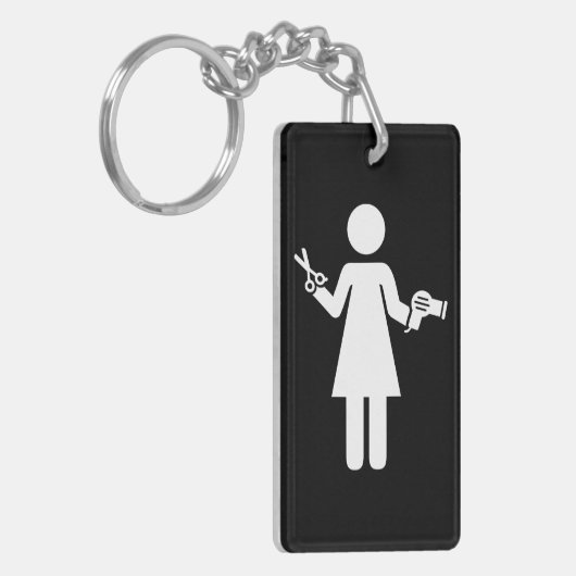 Porte-clés Symbole coiffeur (Devant gauche)