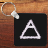 Porte-clés Symbole d'alchimie de l'élément d'air émietté Méta (Recto)