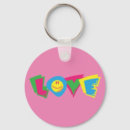 Porte-clés Symbole d'amour coloré (Recto)
