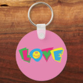Porte-clés Symbole d'amour coloré (Recto)