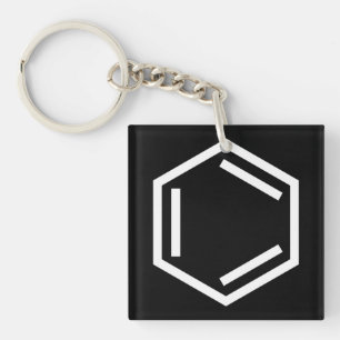 PORTE-CLÉS SYMBOLE D'ANNEAU BENZENE