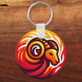 Porte-clés SYMBOLE D'Astrologie À Baies FLEURIES (Recto)