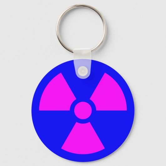 Porte-clés Symbole d'avertissement de rayonnement (Recto)