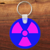 Porte-clés Symbole d'avertissement de rayonnement (Recto)