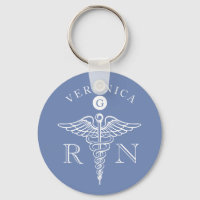Symbole de Caduceus Médicale Nurse Monogramme