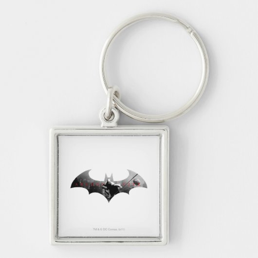 Porte-clés Symbole de chauve-souris de la ville d'Arkham (Devant)
