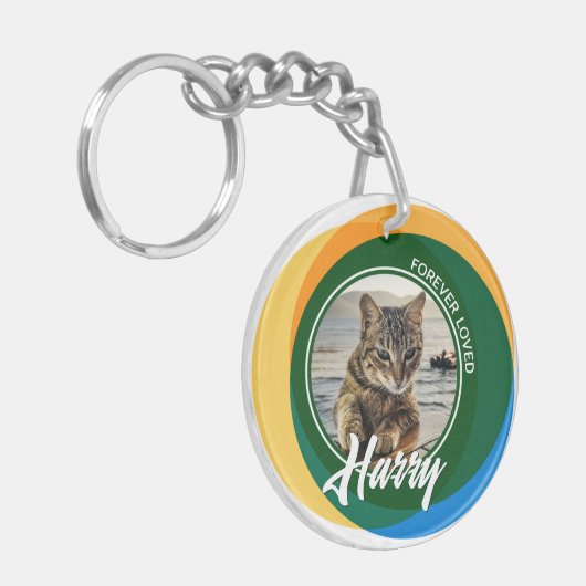 Porte-clés Symbole de conservation de l'animal de compagnie (Devant gauche)