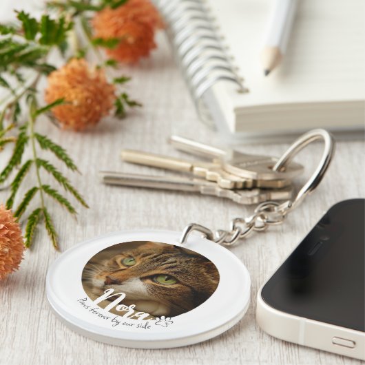 Porte-clés Symbole de conservation de l'animal de compagnie (Devant droit)