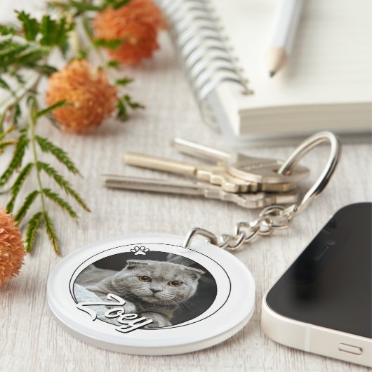 Porte-clés Symbole de conservation de l'animal de compagnie (Devant droit)