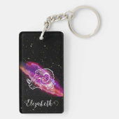 Porte-clés Symbole de constellation Zodiaque Galaxy Aries (Dos)