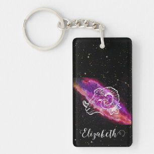 Porte-clés Symbole de constellation Zodiaque Galaxy Aries