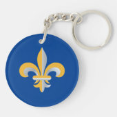 Porte-clés Symbole de Fleur de Lis (Dos)