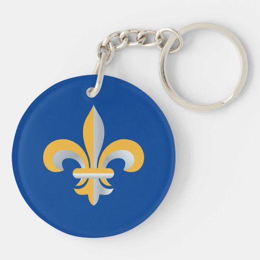 Porte-clés Symbole de Fleur de Lis (Dos)