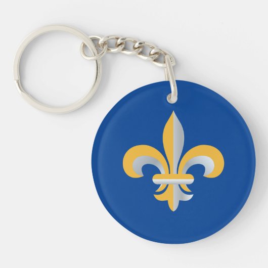 Porte-clés Symbole de Fleur de Lis (Devant)