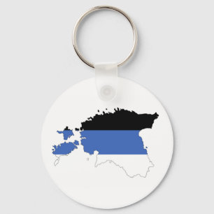 Porte-clés symbole de forme de carte de drapeau de pays de